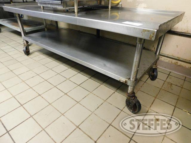 5'x30" Stainless Steel Table on Casters